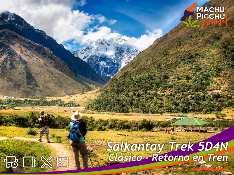 Tour Camino Salkantay 5D4N vía Llactapata a Machu Picchu (Tren Turístico)